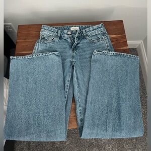 PacSun Light Blue Low Rise Baggy Jeans.